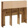 Armoire de tête de lit vieux bois 120x19x103,5 cm 626868626868