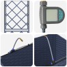 Porte-plante de jardin avec irrigation et roues Gris PP 626869626869
