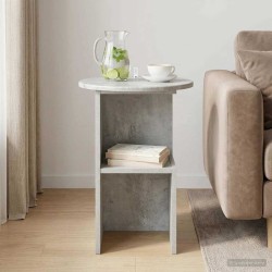 Table d'appoint Gris béton Ø 39,5 x 55 cm Bois d'ingénierie 626870626870