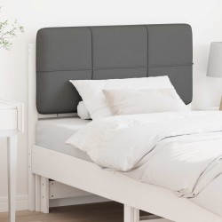 Tête de lit capitonnée Blanc et gris clair 75 cm Pin massif 626873626873