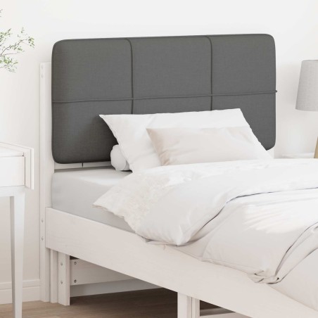 Tête de lit capitonnée Blanc et gris clair 75 cm Pin massif 626873626873