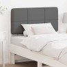 Tête de lit capitonnée Blanc et gris clair 75 cm Pin massif 626873626873