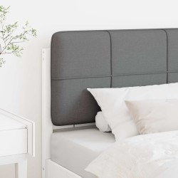 Tête de lit capitonnée Blanc et gris clair 75 cm Pin massif 626873626873