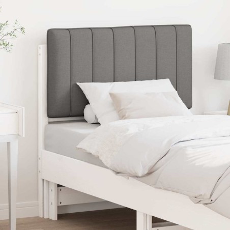 Tête de lit capitonnée Blanc et gris clair 75 cm Pin massif 626874626874