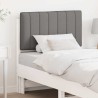 Tête de lit capitonnée Blanc et gris clair 75 cm Pin massif 626874626874