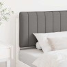 Tête de lit capitonnée Blanc et gris clair 75 cm Pin massif 626874626874