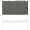 Tête de lit capitonnée Blanc et gris clair 75 cm Pin massif 626874626874