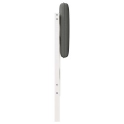Tête de lit capitonnée Blanc et gris clair 75 cm Pin massif 626874626874