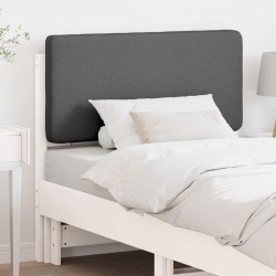 Tête de lit capitonnée Blanc et gris clair 75 cm Pin massif 626875626875