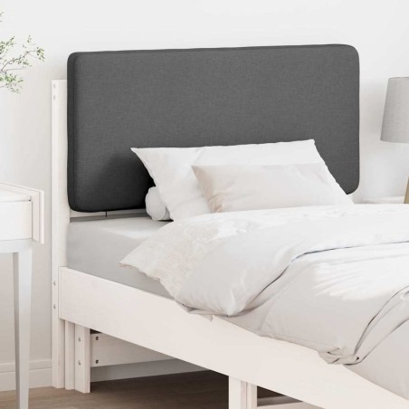 Tête de lit capitonnée Blanc et gris clair 75 cm Pin massif 626875626875