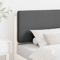 Tête de lit capitonnée Blanc et gris clair 75 cm Pin massif 626875626875