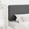 Tête de lit capitonnée Blanc et gris clair 75 cm Pin massif 626875626875
