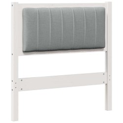 Tête de lit capitonnée avec tête de lit Blanc 80 cm Pin massif 626879626879