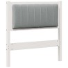 Tête de lit capitonnée avec tête de lit Blanc 80 cm Pin massif 626879626879