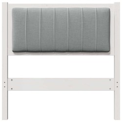 Tête de lit capitonnée avec tête de lit Blanc 80 cm Pin massif 626879626879