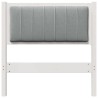 Tête de lit capitonnée avec tête de lit Blanc 80 cm Pin massif 626879626879