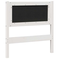 Tête de lit capitonnée avec tête de lit Blanc 80 cm Pin massif 626879626879