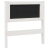 Tête de lit capitonnée avec tête de lit Blanc 80 cm Pin massif 626879626879
