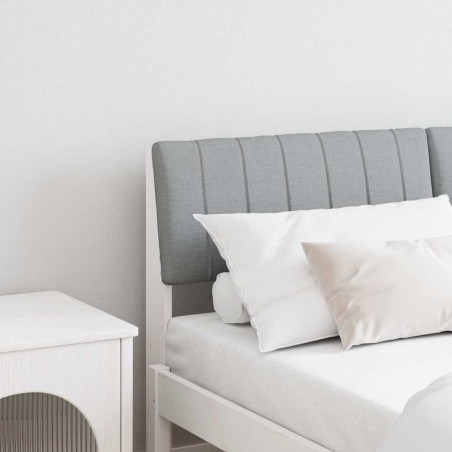 Tête de lit capitonnée Gris clair 135 cm Pin massif 626880626880