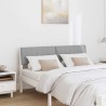 Tête de lit capitonnée Gris clair 135 cm Pin massif 626880626880