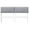 Tête de lit capitonnée Gris clair 135 cm Pin massif 626880626880