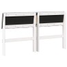Tête de lit capitonnée Gris clair 135 cm Pin massif 626880626880