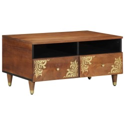 Table basse Marron miel 80 x 54 x 40 cm Bois de mangue massif 626882626882