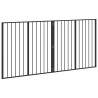 Porte pour chien 2 Panels Noir 100 x 100 cm Acier galvanisé 626883626883