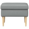 Pouf Gris clair 55 x 35 x 41 cm Polyester 626884626884