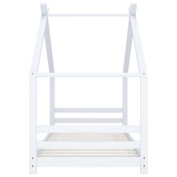 Cadre de lit d'enfant Blanc Bois de pin massif 90x200 cm 626885626885