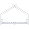 Cadre de lit d'enfant Blanc Bois de pin massif 90x200 cm 626885626885