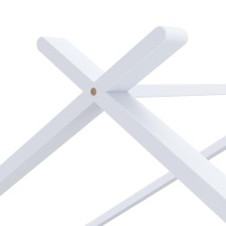 Cadre de lit d'enfant Blanc Bois de pin massif 90x200 cm 626885626885