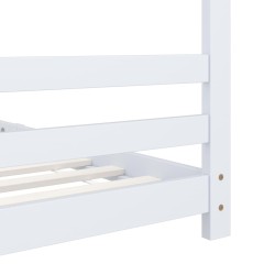 Cadre de lit d'enfant Blanc Bois de pin massif 90x200 cm 626885626885
