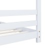 Cadre de lit d'enfant Blanc Bois de pin massif 90x200 cm 626885626885