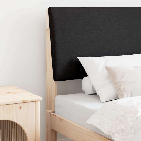 Tête de lit capitonnée Noir 75 cm Pin massif 626889626889