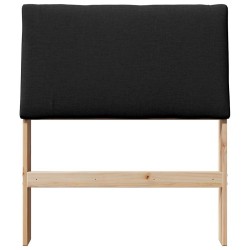 Tête de lit capitonnée Noir 75 cm Pin massif 626889626889