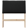 Tête de lit capitonnée Noir 75 cm Pin massif 626889626889