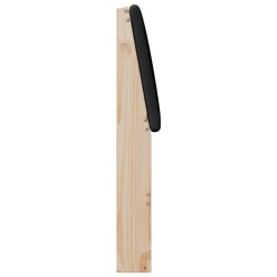 Tête de lit capitonnée Noir 75 cm Pin massif 626889626889