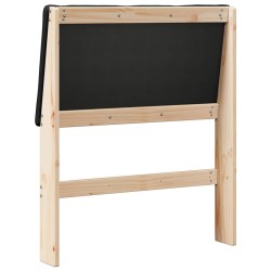 Tête de lit capitonnée Noir 75 cm Pin massif 626889626889