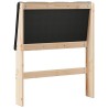 Tête de lit capitonnée Noir 75 cm Pin massif 626889626889