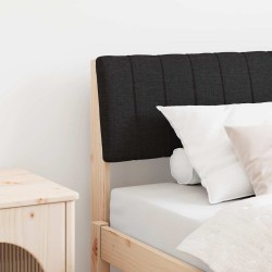 Tête de lit capitonnée Noir 75 cm Pin massif 626890626890