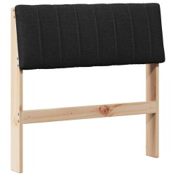 Tête de lit capitonnée Noir 75 cm Pin massif 626890626890