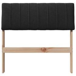 Tête de lit capitonnée Noir 75 cm Pin massif 626890626890