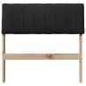 Tête de lit capitonnée Noir 75 cm Pin massif 626890626890