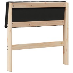 Tête de lit capitonnée Noir 75 cm Pin massif 626890626890