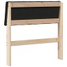 Tête de lit capitonnée Noir 75 cm Pin massif 626890626890