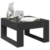 Table basse avec LED infini noir 50x53x30 cm 626891626891