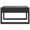 Table basse avec LED infini noir 50x53x30 cm 626891626891