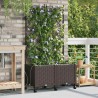 Porte-plante de jardin avec irrigation et roues 2 pc Marron PP 626894626894