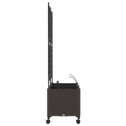 Porte-plante de jardin avec irrigation et roues 2 pc Marron PP 626894626894